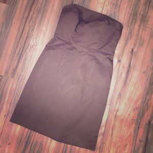 Mocha Sleeveless Mini Dress